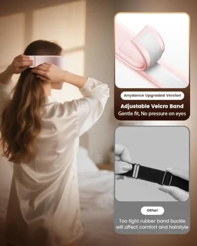 Anydance Cordless Heated Eye Mask 1 Count | 4 Temp Settings, Timed Shutdown, Travel Ready thumbnail 5
