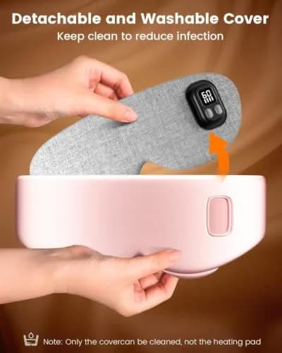 Anydance Cordless Heated Eye Mask 1 Count | 4 Temp Settings, Timed Shutdown, Travel Ready thumbnail 7