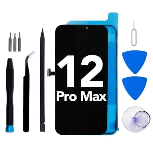 iGloFix 6.7" LCD Digitizer Assembly for iPhone 12 Pro Max | High-Resolution, Face ID Support thumbnail 1