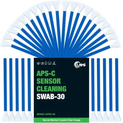 UES 16mm APS-C Camera Sensor Cleaning Swabs, 30 Pack Dry Swab Refill Kit | Lint-Free Microfiber for DSLR/Mirrorless thumbnail 2