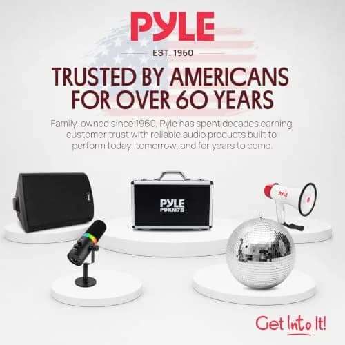 Pyle 7-Piece Drum Microphone Kit with Dynamic & Condenser Mics | Complete Studio & Live Setup (120 chars) thumbnail 9