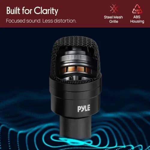 Pyle 7-Piece Drum Microphone Kit with Dynamic & Condenser Mics | Complete Studio & Live Setup (120 chars) thumbnail 2