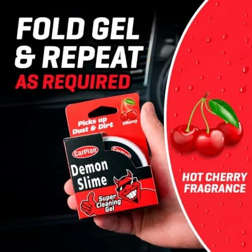 CarPlan Demon Slime Car Interior Cleaner Gel, 5.6 Oz (Pack of 6) | Residue-Free Dust & Dirt Removal thumbnail 5