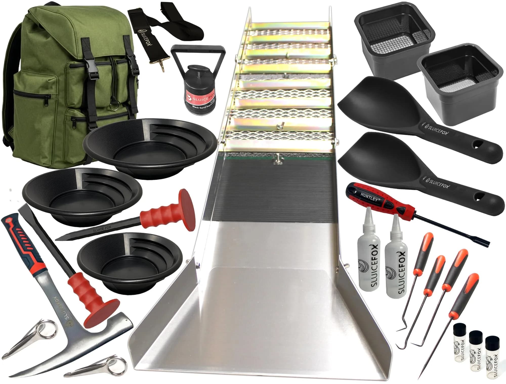 Sluice Fox Complete Gold Mining Kit with Folding 50" Sluice Box | Prospecting Equipment for Hobbyists - main product image