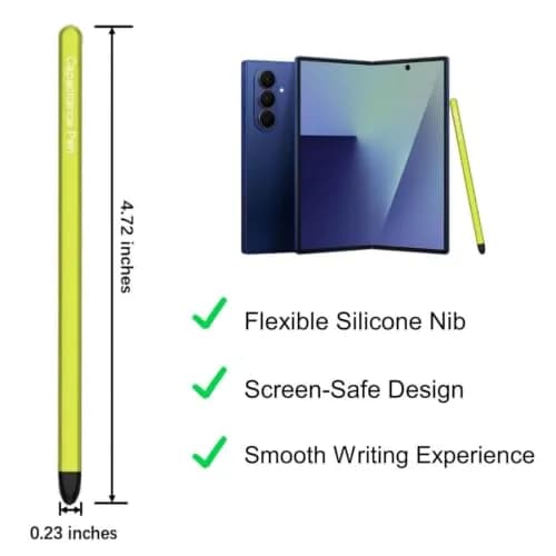 Qenw Slim-Green S Pen for Galaxy Z Fold 8 Ultra & Compatible Models | Lightweight Aluminum, No Battery thumbnail 3