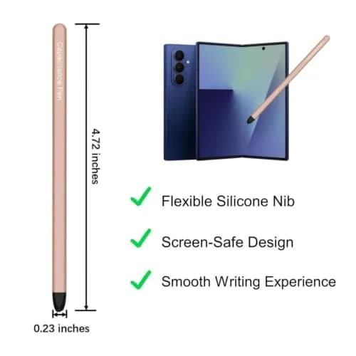 Qenw S Pen for Galaxy Z Fold 8 Ultra / Fold 7 / Fold 6 / Fold 5 | Slim-Pink* Stylus, Compatible with Internal & External Screen thumbnail 3