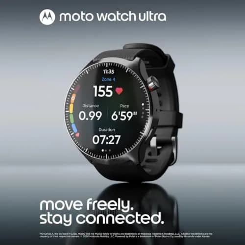 Motorola Moto Watch Ultra with 2 Watch Bands | Premium Wearable Computer thumbnail 7