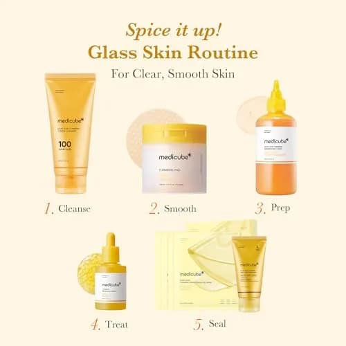 medicube Kojic Acid Turmeric Clarifying Toner Pads 70 Count (Pack of 2) | Korean Skin Care for Troubled Skin thumbnail 2