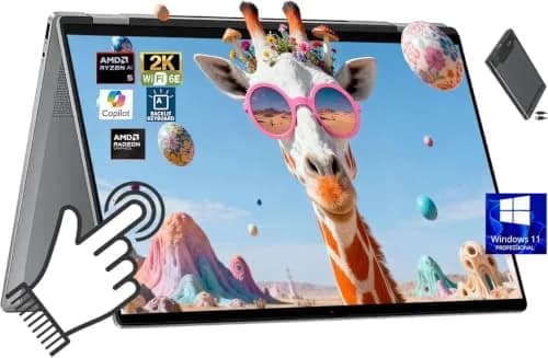 HP OmniBook X Flip 2-in-1 16" WUXGA Touchscreen Laptop, AMD Ryzen 5 220, 8GB RAM, 512GB PCIe SSD | Flexible, Power, Productivity thumbnail 1
