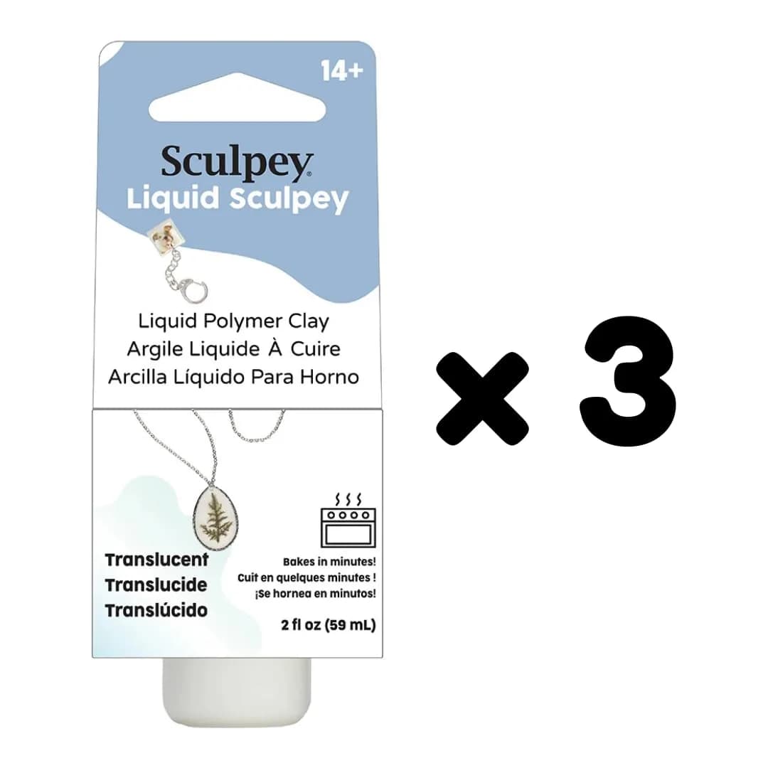 Sculpey Liquid Polymer Clay 2 oz (59 ml) Bottles | Oven-Bake Translucent Clay for Molds & Embellishments - view 3