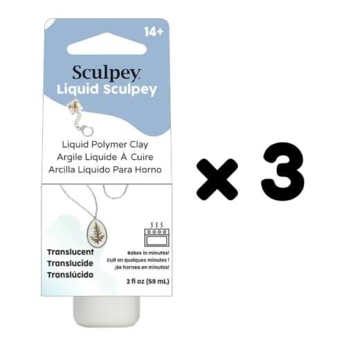 Sculpey Liquid Polymer Clay 2 oz (59 ml) Bottles | Oven-Bake Translucent Clay for Molds & Embellishments thumbnail 3