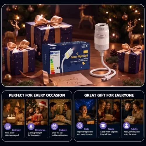 Ainael Galaxy Projector Night Light | HD Star Projection & RGB Night Light for Bedroom thumbnail 9