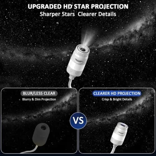Ainael Galaxy Projector Night Light | HD Star Projection & RGB Night Light for Bedroom thumbnail 2