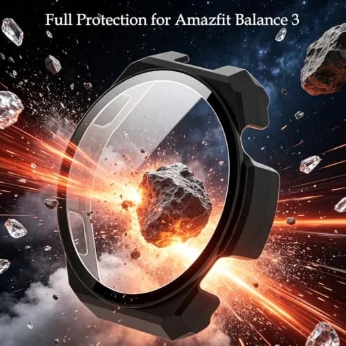 Rc-Z Screen Protector Case for Amazfit Balance 3 | Shock-Resistant Slim Cover (70-120 chars) thumbnail 3