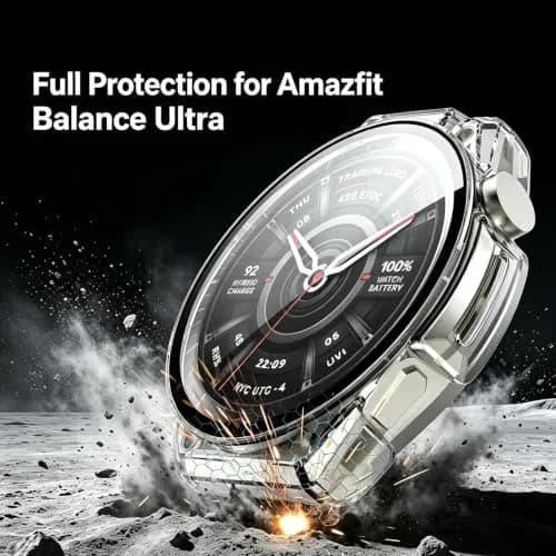 Rc-Z Screen Protector Case for Amazfit Balance Ultra | Shock-Resistant Slim Cover (70-120 chars) thumbnail 2