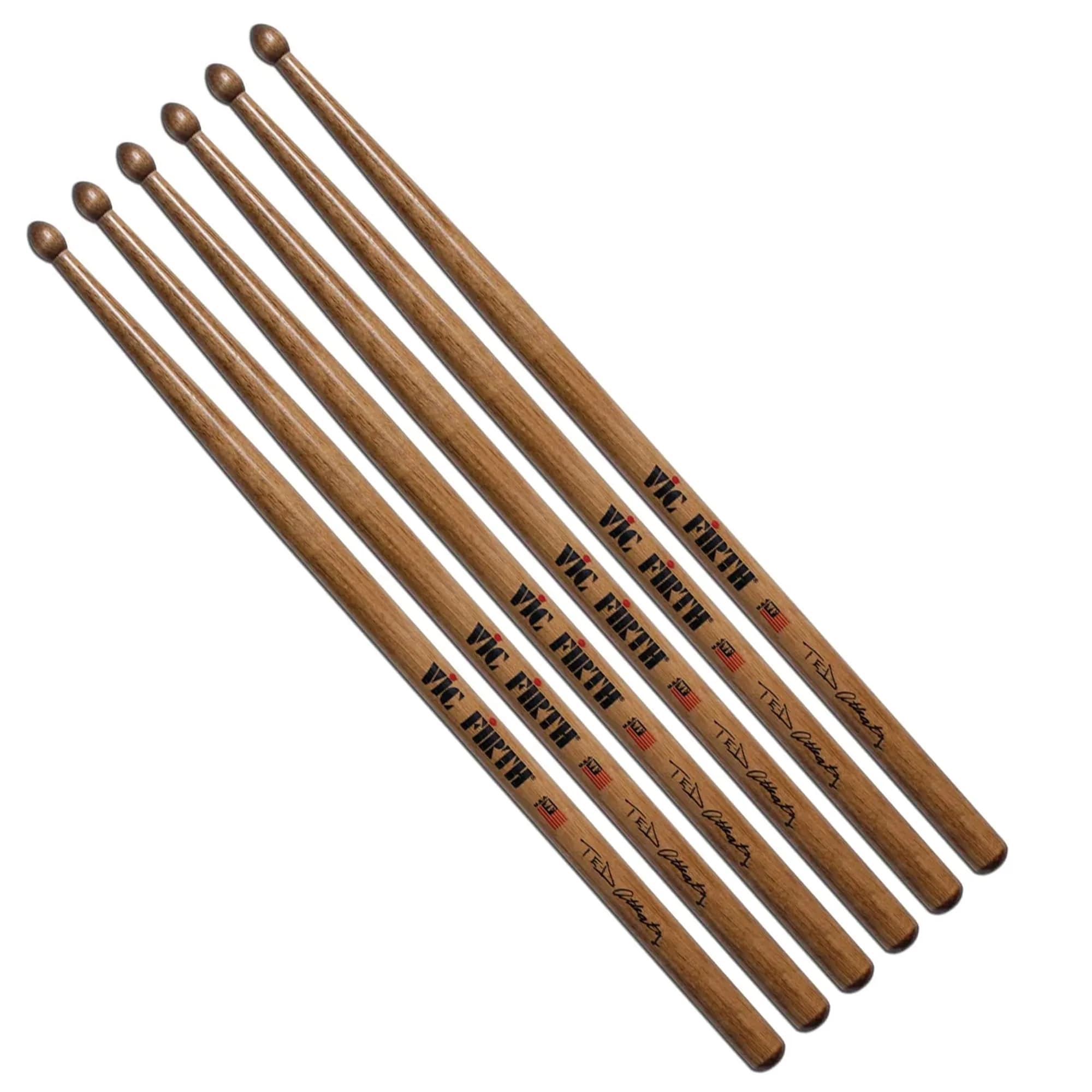 Vic Firth Symphonic Collection Ted Atkatz Drumsticks 17in | Long Taper, Persimmon, Oval Tip