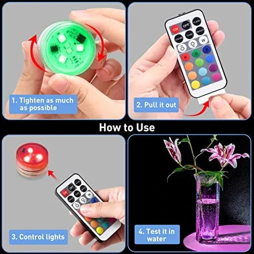 LUXJET Halloween Pumpkin Lights with Remote | Waterproof LED Tea Lights for Indoor & Outdoor Decor thumbnail 4