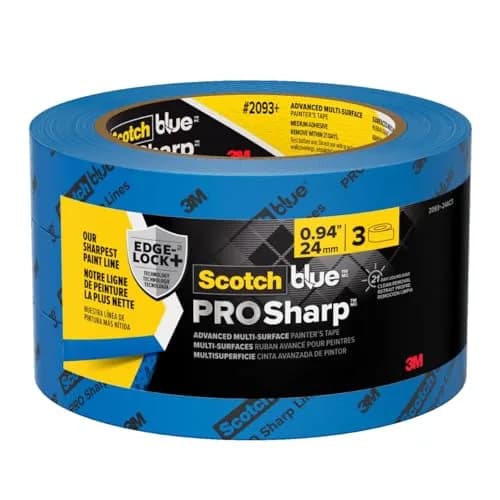 ScotchBlue PROSharp Painter's Tape 1 Inch Wide | Sharp Lines, 21 Days Removable, Indoor & Outdoor Use thumbnail 1