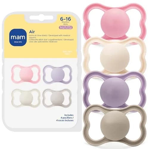 MAM Air Pacifier 6-16 Months, 48 Count (1.2 lb) | Extra Air Flow for Sensitive Skin thumbnail 1