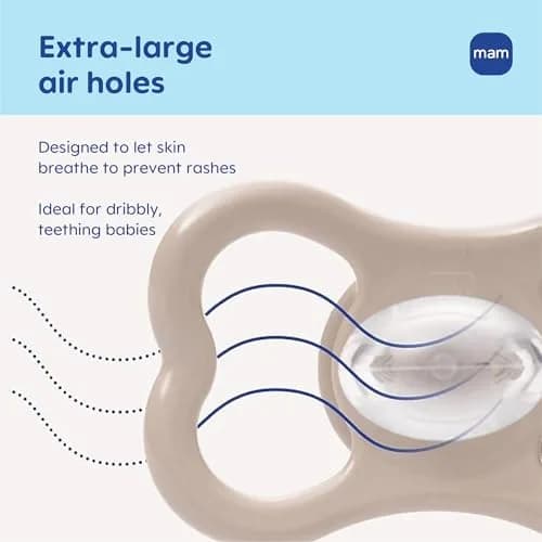 MAM Air Pacifier 6-16 Months, 48 Count (1.2 lb) | Extra Air Flow for Sensitive Skin thumbnail 2