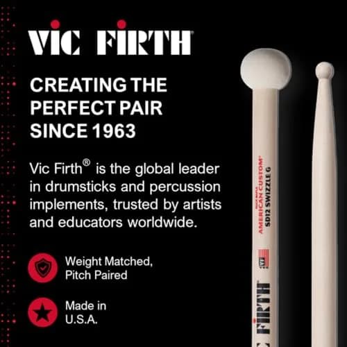 Vic Firth Kids American Classic Kidsticks 3-Pack | Small Hands Friendly Drumsticks for Young Drummers thumbnail 7