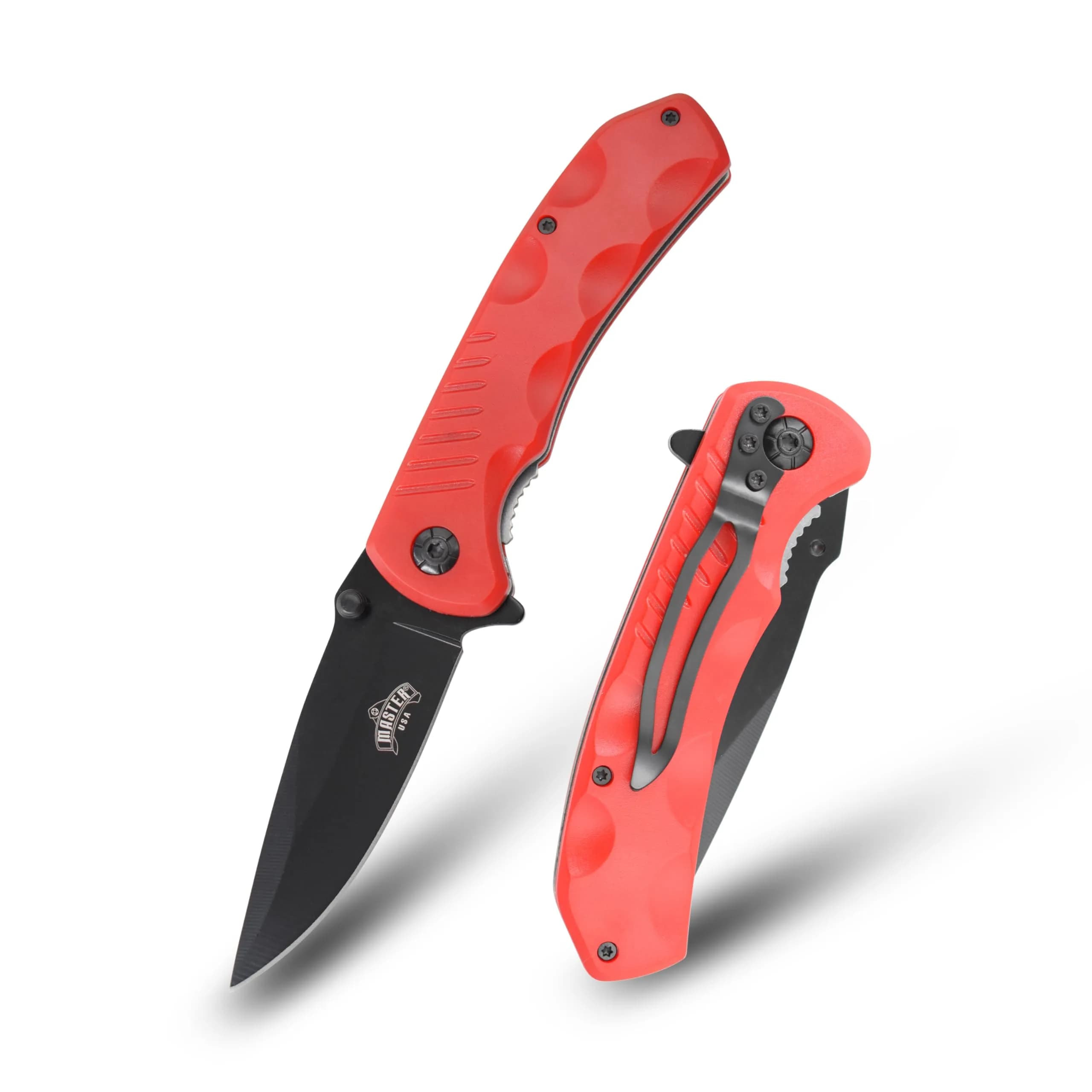 MASTER USA Folding Pocket Knife 7.75" | 3.25" 3CR13 Blade, Black, Compact - main product image