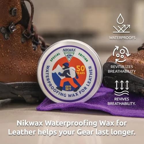 Nikwax Waterproofing Wax for Leather 2.8 Ounce | Water Repellency & Leather Care thumbnail 2
