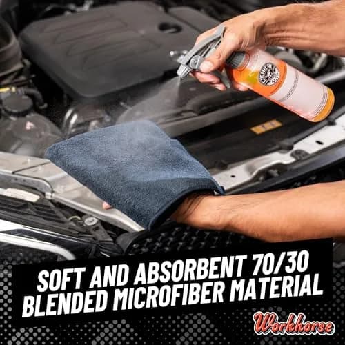 Chemical Guys MIC35306 Workhorse Microfiber Towel 16 in. x 16 in. Pack of 8 | Professional Grade, Lint-Free, Scratch-Free thumbnail 4