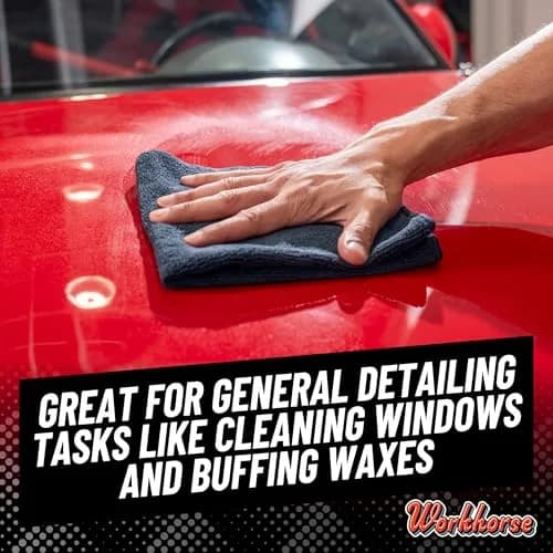 Chemical Guys MIC35306 Workhorse Microfiber Towel 16 in. x 16 in. Pack of 8 | Professional Grade, Lint-Free, Scratch-Free thumbnail 2