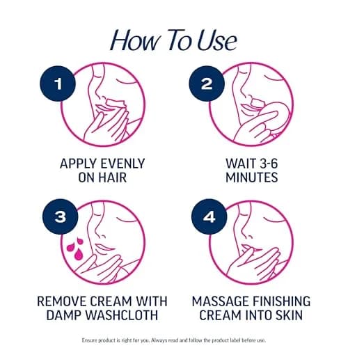 Veet 3 Minute Facial Hair Removal Cream for Women | Organic Aloe Vera, 2 Piece Kit, 3.4 Fl Oz (Pack of 6) thumbnail 7
