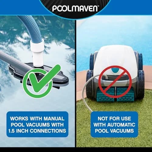Poolmaven Manual Pool Vacuum Hose 40 ft | Made in USA, 1-1/2 in. Diameter, Flexible EVA, Dependable for Manual Pool Cleaning thumbnail 4
