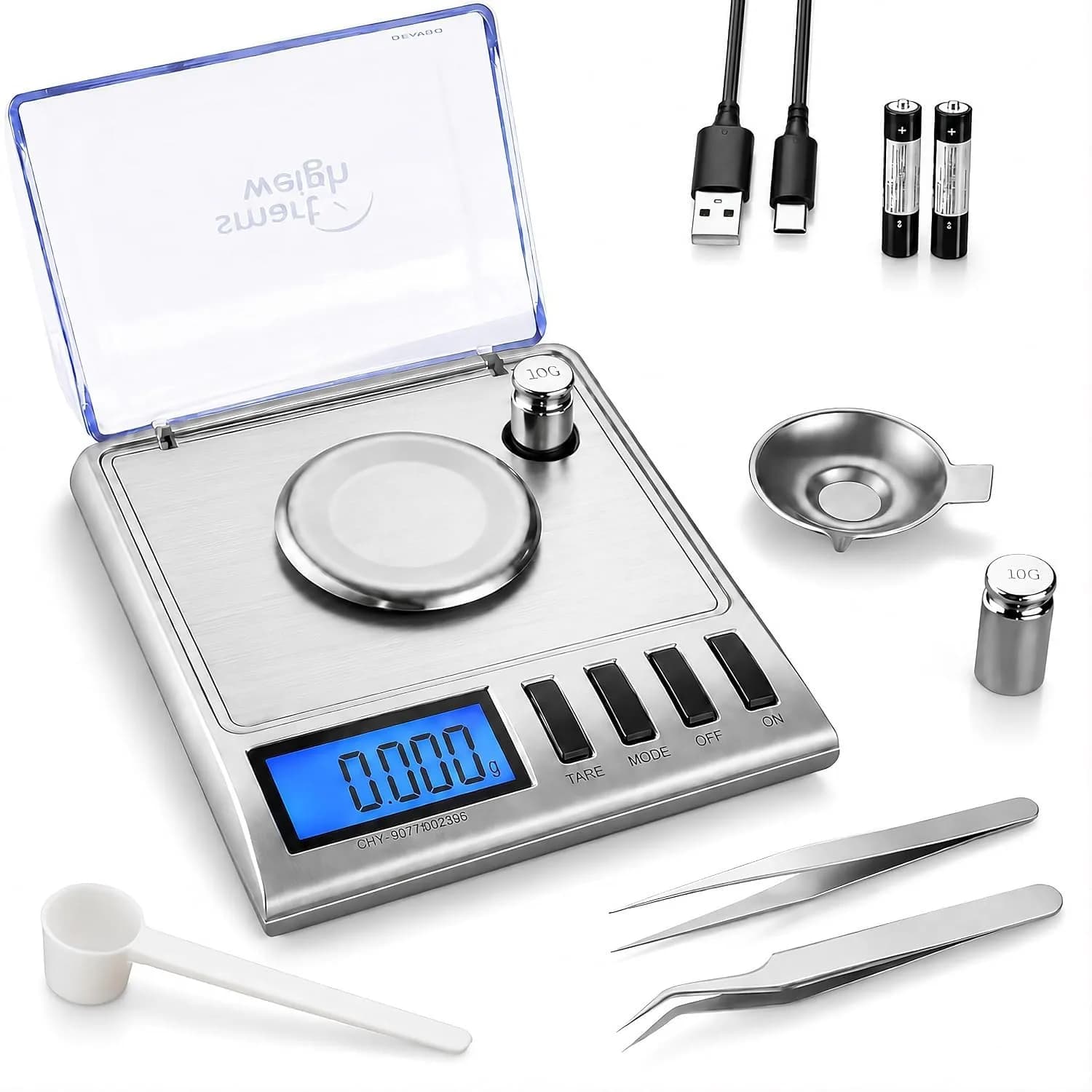 Smart Weigh GEM30 Milligram Jewelry Scale 30g x 0.001g | Professional Precision for Gold, Gems, Medicine & Lab