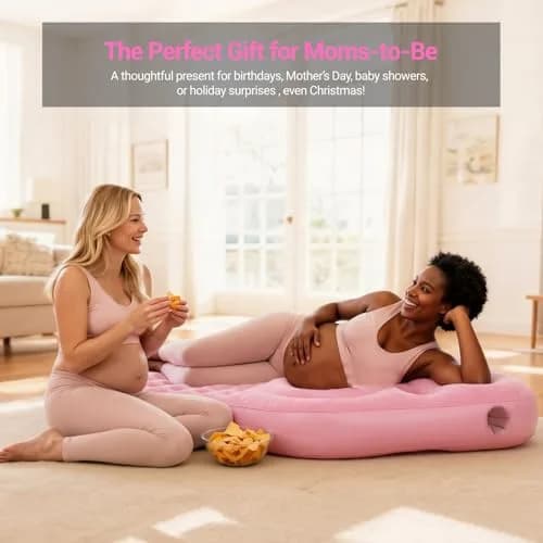 YATAOQINGJIE Inflatable Pregnancy Pillow with Belly & Head Hole | Prone Belly Support for Stomach Sleepers, 68.5" x 27.5" thumbnail 8
