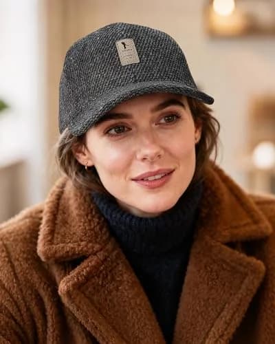 CLAPE Winter Baseball Cap | Unisex Wool Cotton Polyester Sporty Hat thumbnail 4