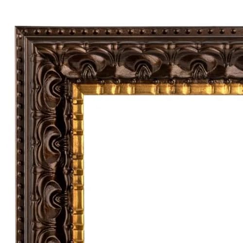 Golden State Art 12x16 Dark Brown & Gold Frame Mat for 8x12 Real Glass | Elegant Gallery Display thumbnail 7