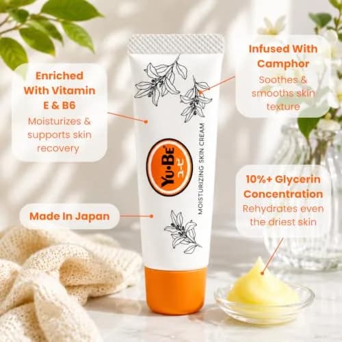 Yu-Be Moisturizing Skin Cream (5 Pack) | Hydrating, Soothing for Dry Skin & Hands thumbnail 4