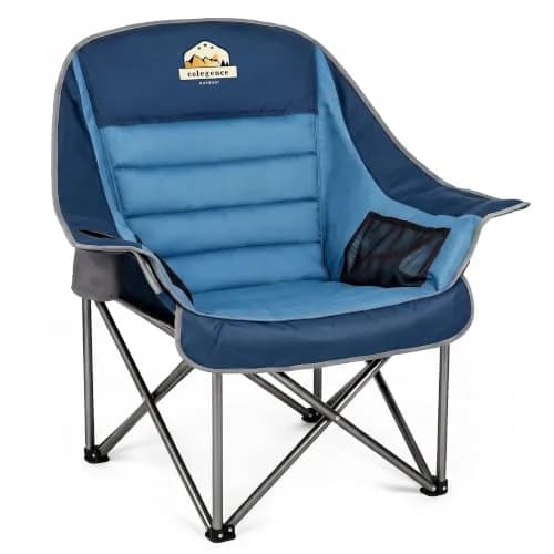 Colegence Oversized XL Padded Camping Chair Heavy Duty Lawn Chair | Supports 500 lbs, Weather-Resistant, Extra Comfort thumbnail 1