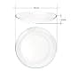 FOYO Glass Plate Set, 10 inch Round Tempered Dinner Plates, Set of 2 | Microwave & Dishwasher Safe thumbnail 5