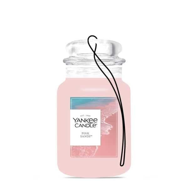 Yankee Candle Pink Sands Paper Car Jar Air Freshener Pack of 6 | Exotic Island Escape Fragrance - view 3