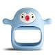 Smily Mia Baby Teething Toys for 0-6Months | Penguin Teether | Hand Teether | Teething Mittens | Light Blue thumbnail 1