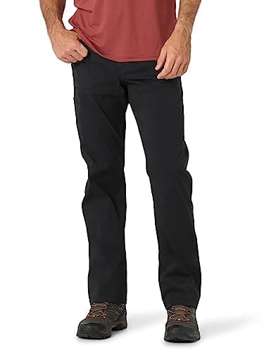 ATG by Wrangler Men's Synthetic Utility Pant, Sea Turtle 34W x 30L | Water-Repellent, Quick-Dry Outdoor Pant — Caviar / 34W x 34L