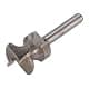 Walfront Finger Pull Bit 1/4in Round Shank Carbide Center Point Drill Bit for Drawer Pull Router Slotting in Cork Wood Hardwood Veneer Keyholes | Accurate Positioning thumbnail 8