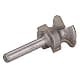 Walfront Finger Pull Bit 1/4in Round Shank Carbide Center Point Drill Bit for Drawer Pull Router Slotting in Cork Wood Hardwood Veneer Keyholes | Accurate Positioning thumbnail 9