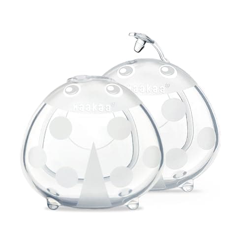 haakaa Ladybug Milk Collector 40ml (1.4oz) 2-Pack | Wearable Breast Milk Saver Cups for Pumping On The Go - main product image