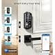 Veise VE06-L Smart Deadbolt Lock with 2 Lever Handle Set, Matte Black | App & Key Control thumbnail 2