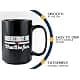 Bubble Hugs Proud Coffee Mug 15 oz Black | Funny Introvert Joke for Bookworms thumbnail 5