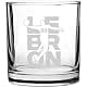 Hat Shark Basketball Glass 10.5 oz | 3D Laser Engraved Scotch Whiskey thumbnail 1