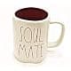 Rae Dunn by Magenta Ceramic Valentines Mug with Red Interior | Inscribed: SOUL MATE thumbnail 1