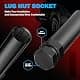JiiinMiiin M12x1.5 20pcs Black Lug Nuts Set with Socket Key | 6-Spline Locking Safety thumbnail 5