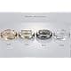 HOSTEESSCHOICE Gold Ashtray | Round Crystal Glass Cigar Holder for Home & Office thumbnail 3